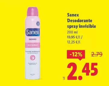 Sanex - Desodorante Spray Invisible
