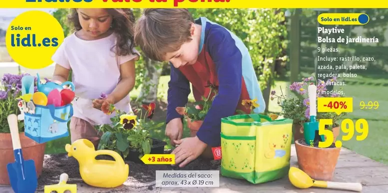 Playtive - Bolsa De Jardinería