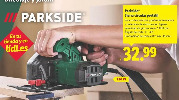 Parkside - Sierra Circular Portátil