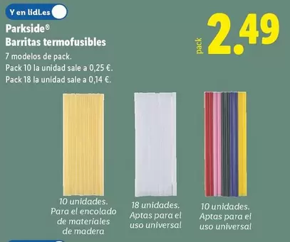 Parkside - Barritas Termofusibles
