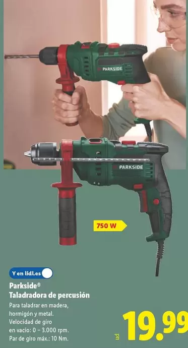 Parkside - Taladradora De Percusión