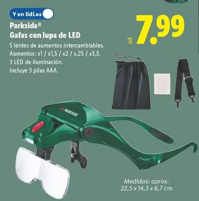 Parkside - Gafas Con Lupa De Led
