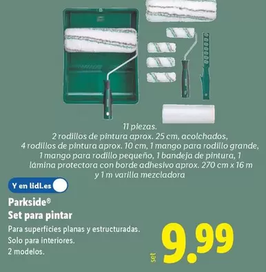 Parkside - Set Para Pintar