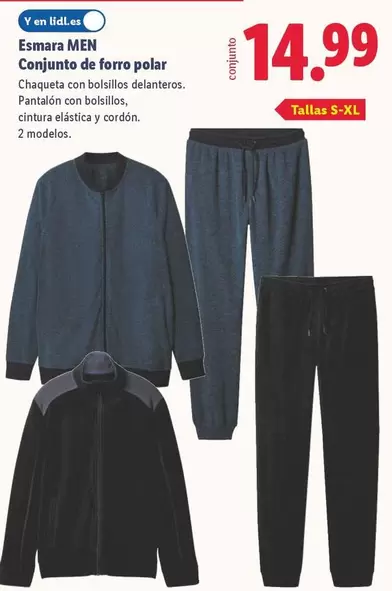 Esmara Men - Conjunto De Forro Polar