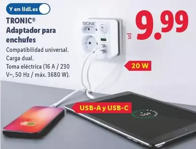 Tronic - Adaptador Para Enchufes