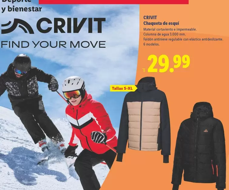 Crivit - Chaqueta De Esquí