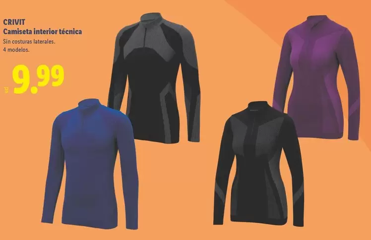 Crivit - Camiseta Interior Técnica