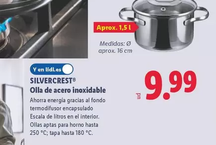 SilverCrest - Olla De Acero Inoxidable