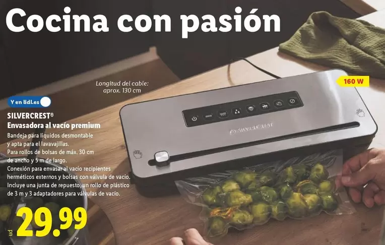 SilverCrest - Envasadora Al Vacío Premium