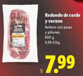 Redondo De Cerdo Y Vacuno