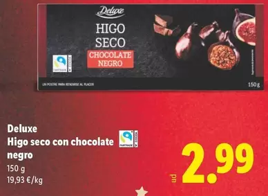 Deluxe - Higo Seco Con Chocolate Negro