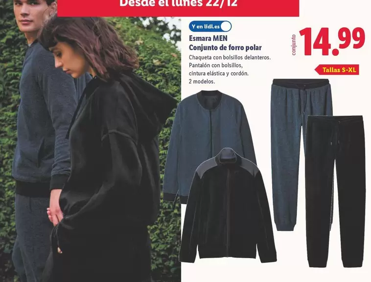 Esmara Men - Conjunto De Forro Polar