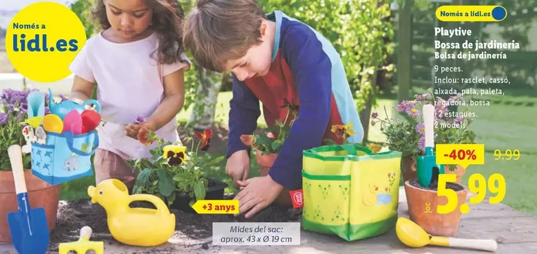 Playtive - Bolsa De Jardinería
