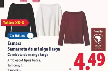 Esmara - Camiseta De Manga Larga 