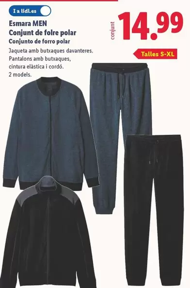 Esmara Men - Conjunto De Forro Polar