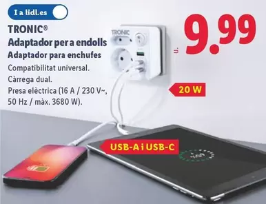 Tronic - Adaptador Para Enchufes