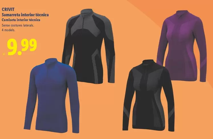 Crivit - Camiseta Interior Técnica