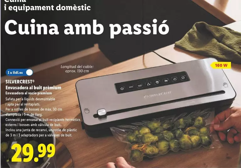 SilverCrest - Envasadora Al Vacío Premium