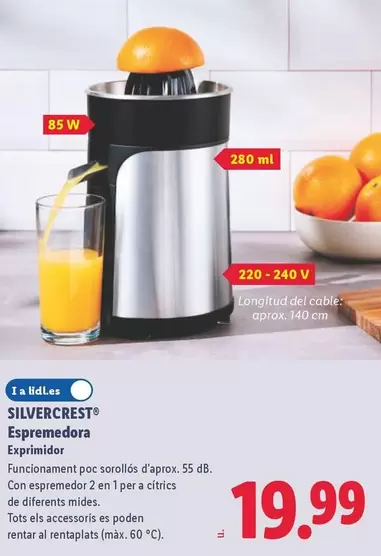 SilverCrest - Exprimidor