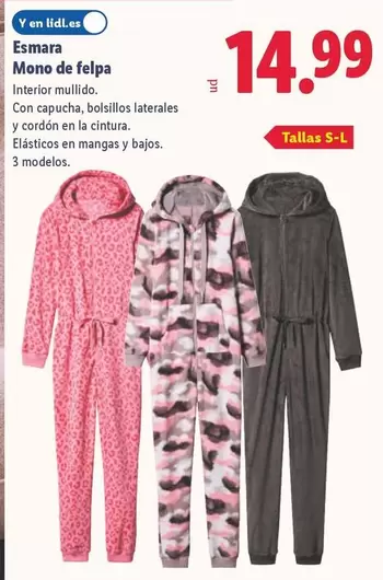 Esmara - Mono De Felpa