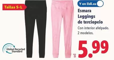 Esmara - Leggings De Terciopelo