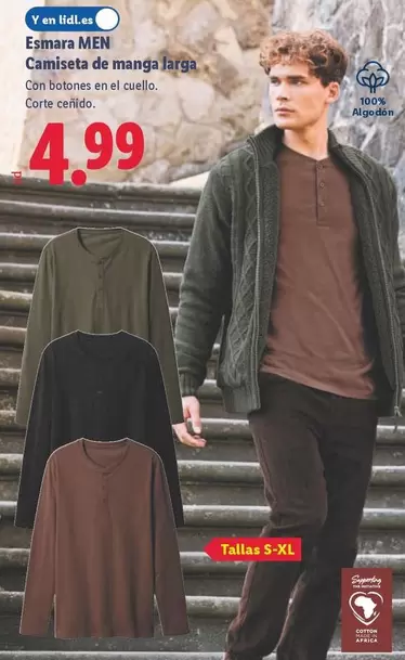 Esmara Men - Camiseta De Manga Larga 