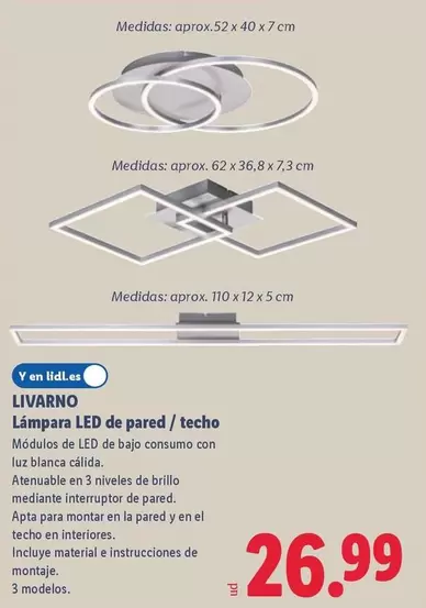 Livarno - Lámpara LED De Pared/Techo 