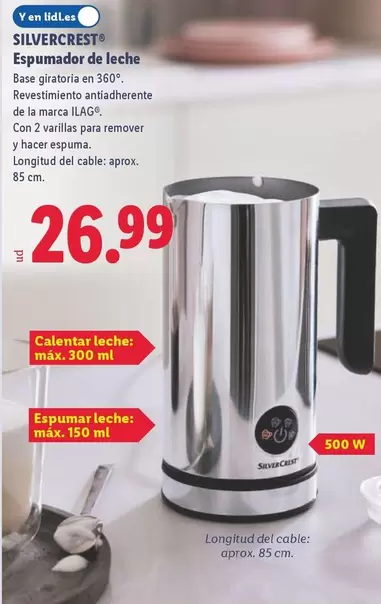 SilverCrest - Espumador De Leche
