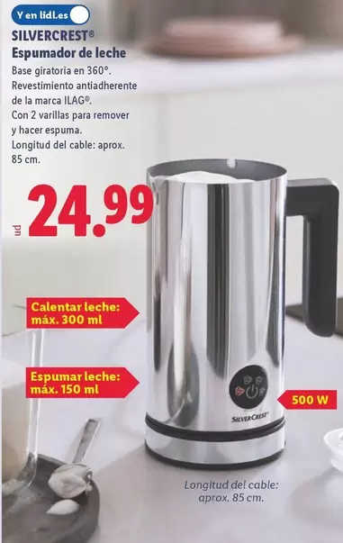 SilverCrest - Espumador De Leche