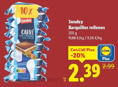 Sondey - Barquillos Rellenos