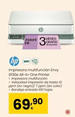 HP - Impresora Multifunción Envy 6130e All-in-one Printer