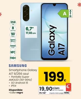 Samsung - Smartphone Galaxy A17 8/256 Azul