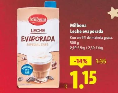 Milbona - Leche Evaporada