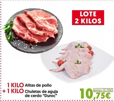 duroc - Chuletas De Aguja De Cerdo ""