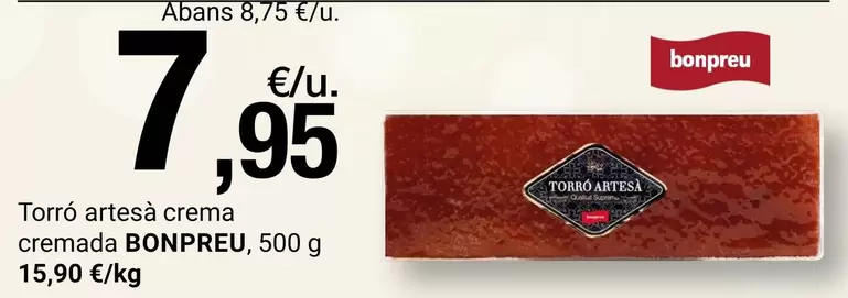 bonpreu - Torro Artesà Crema Cremada