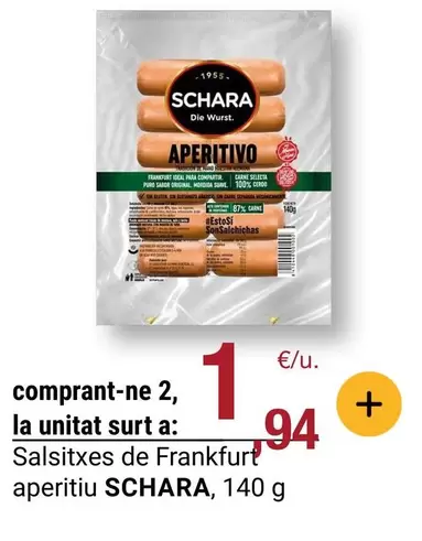 Schara - Salsitxes De Frankfurt Aperitiu