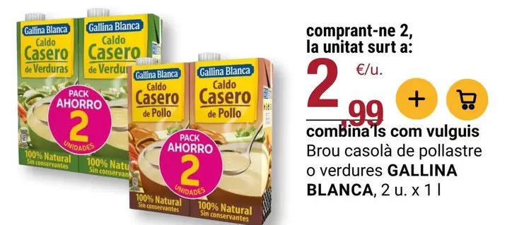 Gallina Blanca - Brou Casolà De Pollastre O Verdures