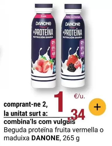 Danone - Beguda Proteína Fruita Vermella O Maduixa