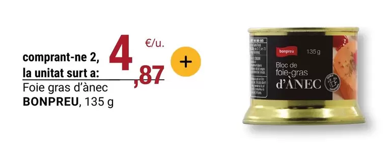 bonpreu - Foie Gras D'anec