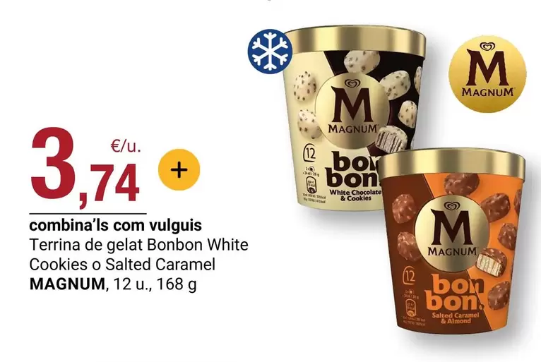 Magnum - Terrina De Gelat Bonbon White Cookies O Salted Caramel