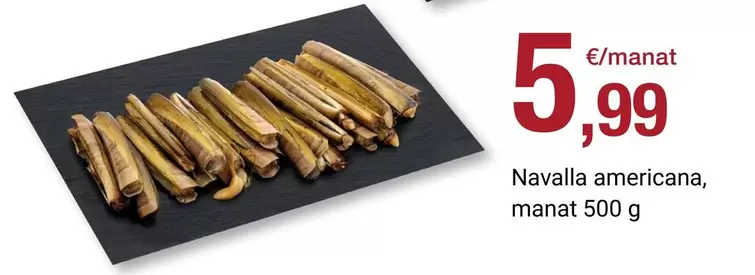 Navalla Americana, Manat