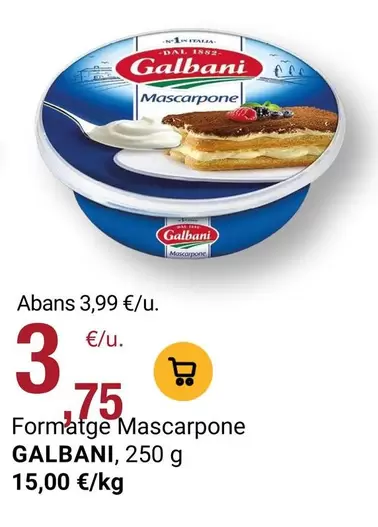 Galbani - Formatge Mascarpone