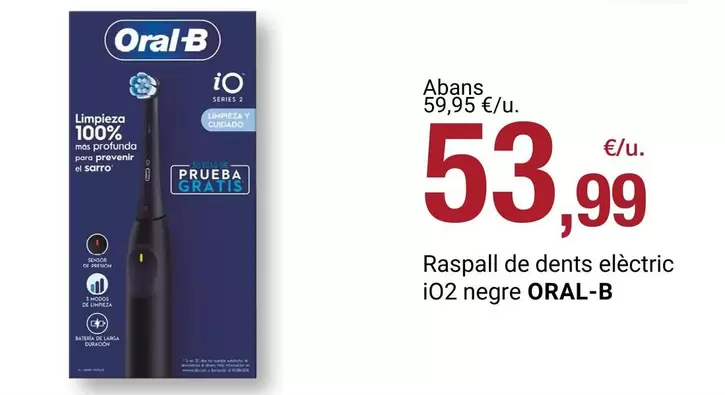 Oral B - Raspall De Dents Electric I02 Negre