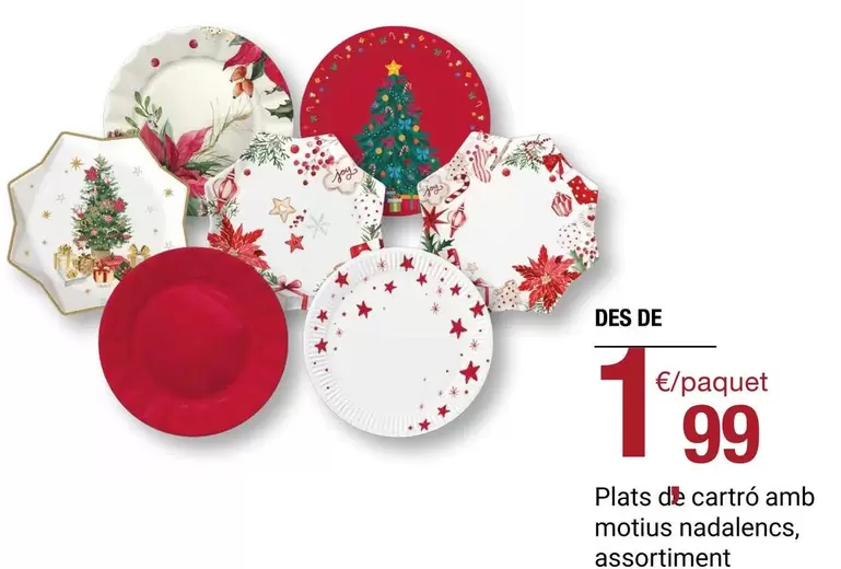 Plats De Cartro Amb Mottus Nadalencs, Assortiment
