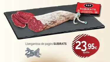 subirats - Llonganisa De Pagès