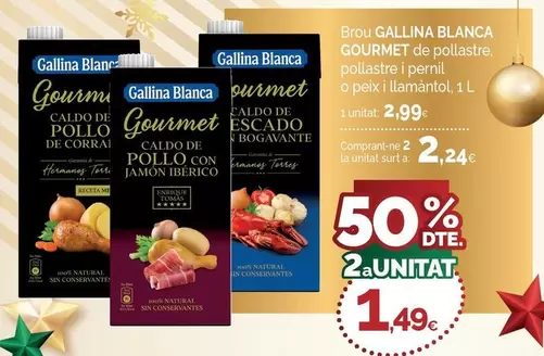 Gallina Blanca - Brou Gourmet De Pollastre Pernil O Peix Illamainto