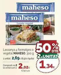 Maheso - Lasana 4 Formatges O Vegetal