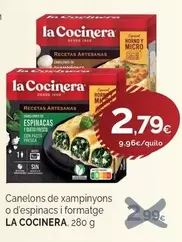 La Cocinera - Canelons De Xampinyons O D'espinacs I Formatge