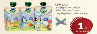 Hero - Taronja/platan/maduza, Platan/madauza/poma O Logit/platan/ Maduixa