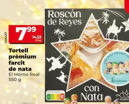 El Horno Real - Roscón Premium Relleno De Nata